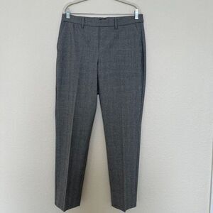Talbots Women's Grey Plaid Cambridge Trousers, Size 8